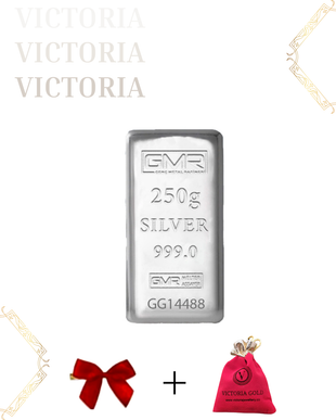 Sertifikalı 250 gr Külçe Gümüş 999 Ayar
