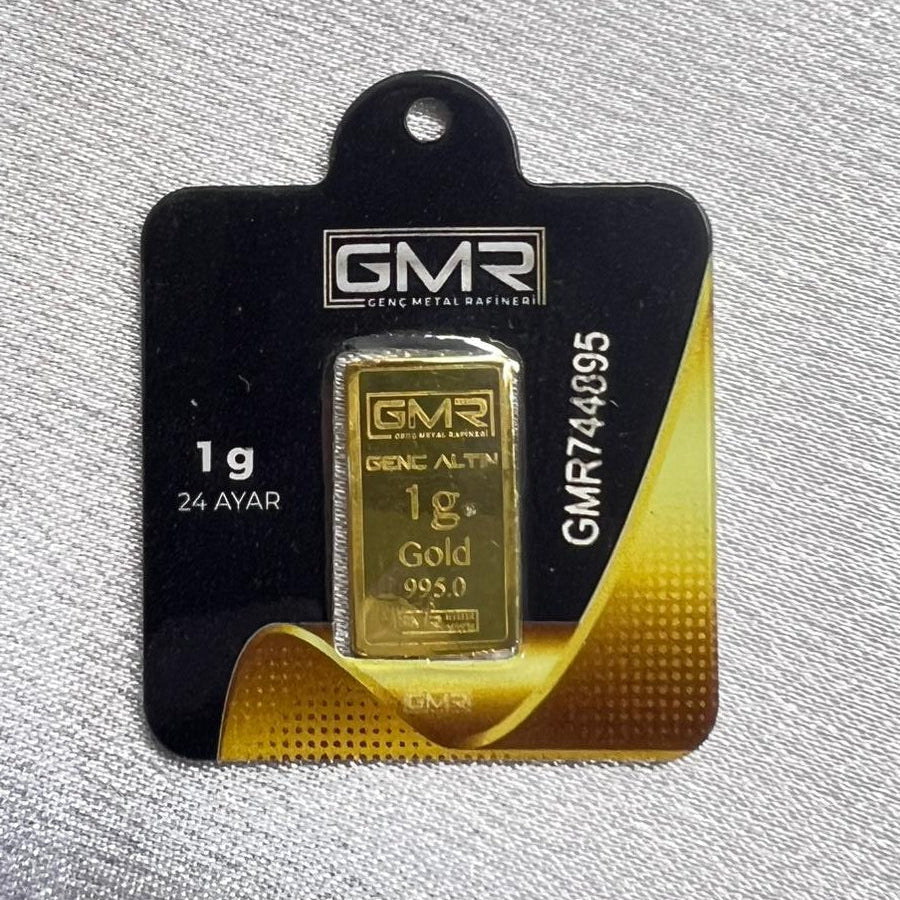 15 Adet 1 Gr 24 Ayar 995 Altın ( Gmr Markası )