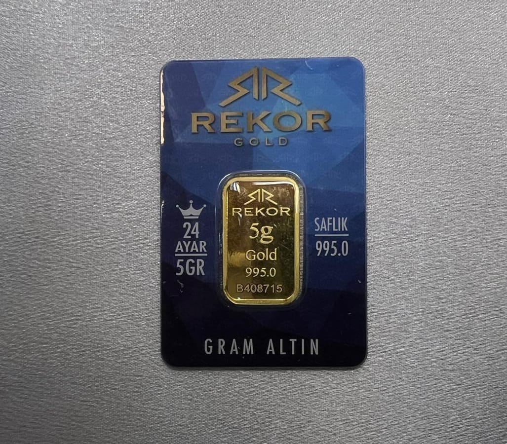 2 Adet 5 Gr 24 Ayar Altın ( Rekor Markası )