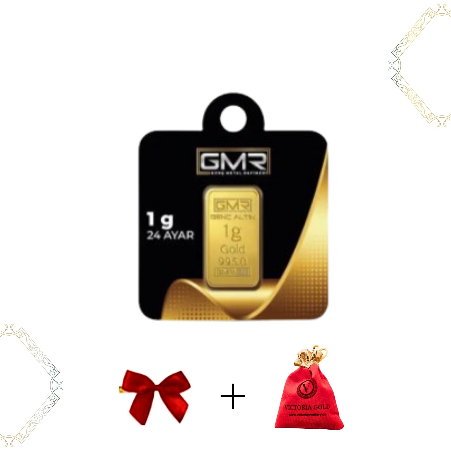 1 Adet 1 Gr 24 Ayar 995 Altın ( Gmr Markası )