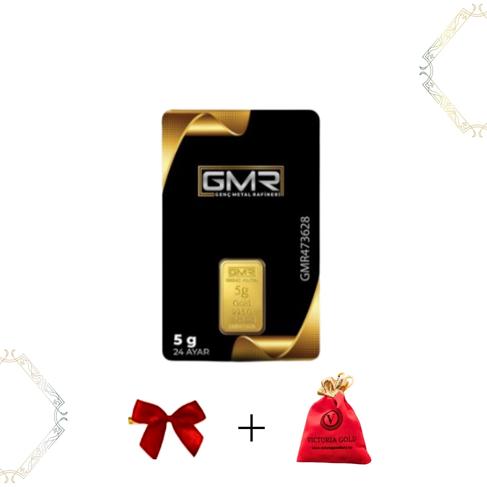 5 Gr 24 Ayar Altın ( Gmr Markası )