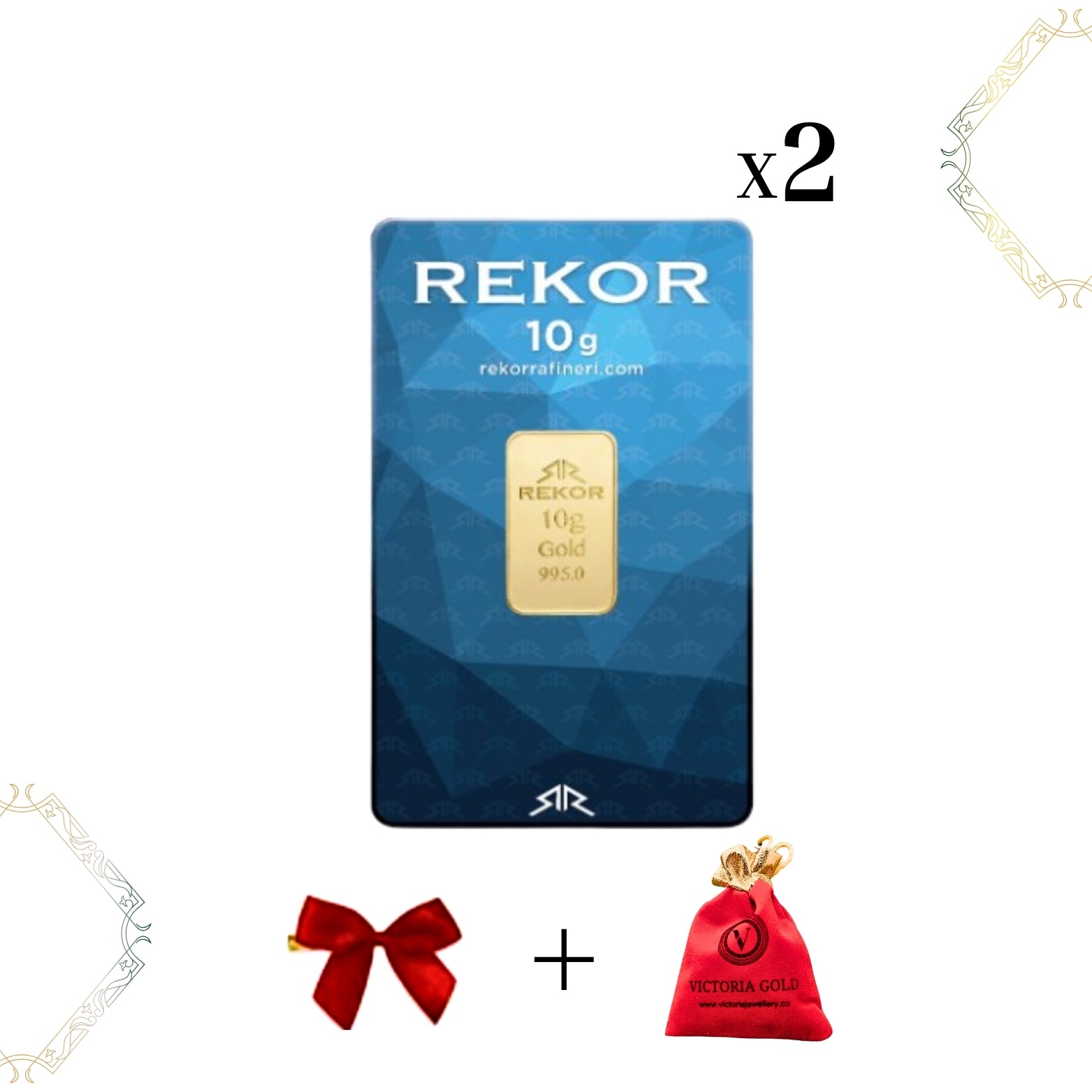 2 Adet 10 Gr 24 Ayar Altın ( Rekor Markası )